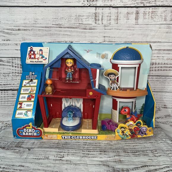 Jazwares Dino Ranch: The Clubhouse - Large 12" Playset Kids Toys - Picture 1 of 11